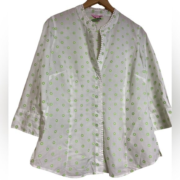 Lilly Pulitzer Blouse Size 10 - Picture 9 of 9